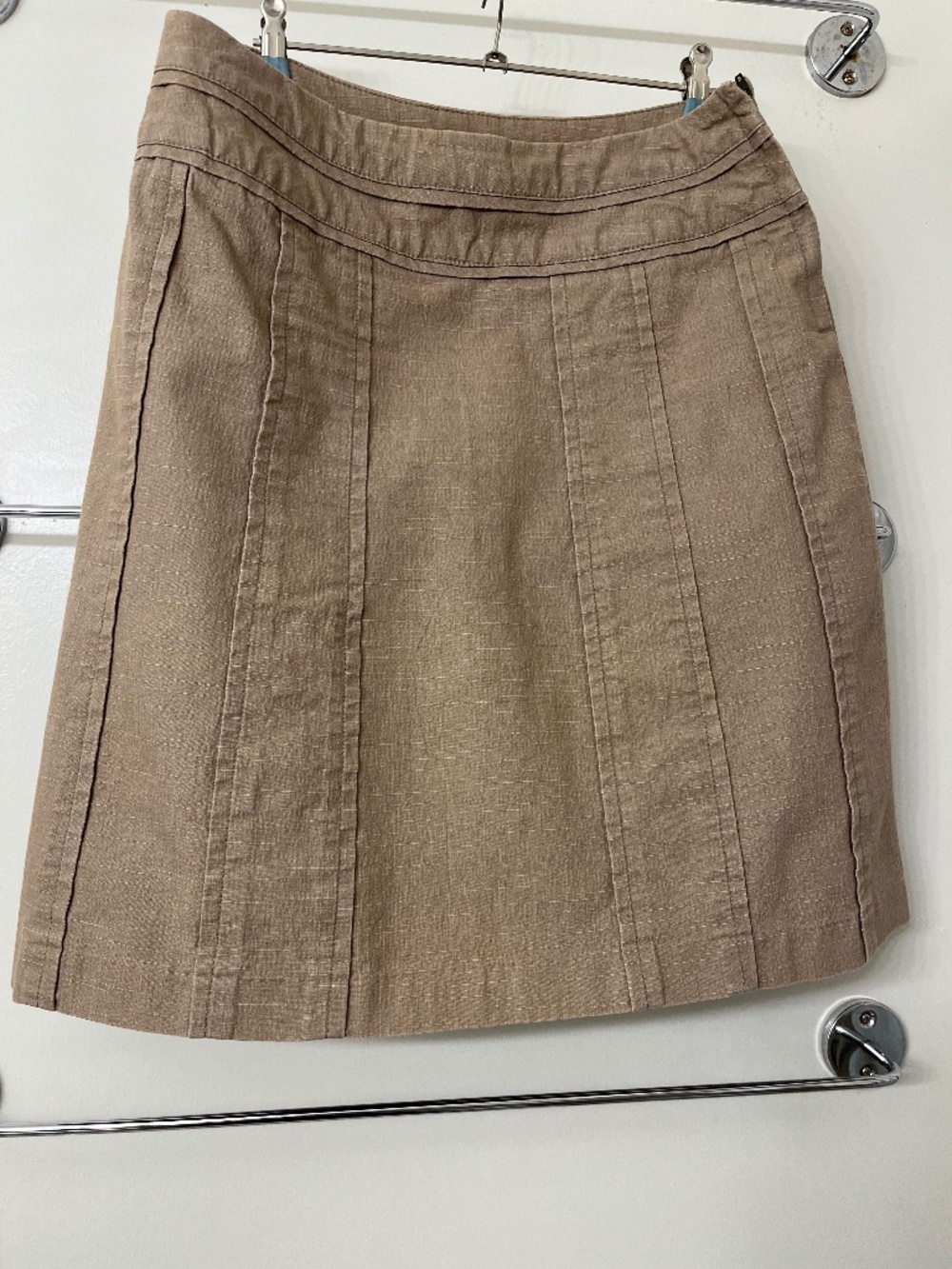 RW&CO. - Light Brown A-Line Midi Skirt